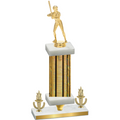 Premium Single Gold Glacier Victory Softball Trophy