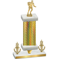 Premium Single Gold Carbon Fiber Victory Rugby Trophy