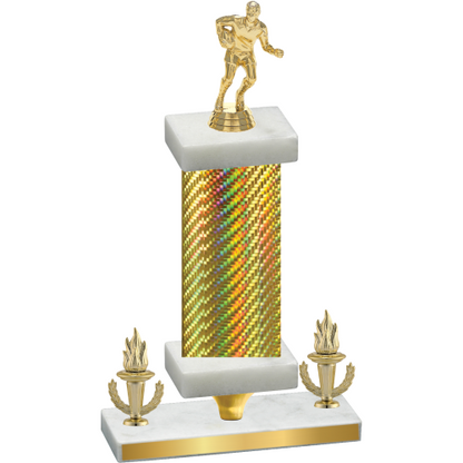 Premium Single Gold Carbon Fiber Victory Rugby Trophy