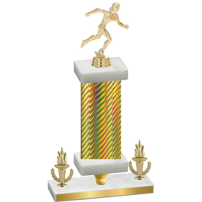 Premium Single Gold Carbon Fiber Victory Running Trophy