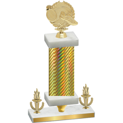 Premium Single Gold Carbon Fiber Victory Running Trophy