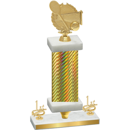 Premium Single Gold Carbon Fiber First Place Tennis Trophy