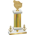 Premium Single Gold Carbon Fiber Victory Tennis Trophy