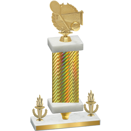 Premium Single Gold Carbon Fiber Victory Tennis Trophy
