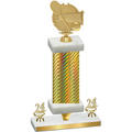 Premium Single Gold Carbon Fiber Year Tennis Trophy