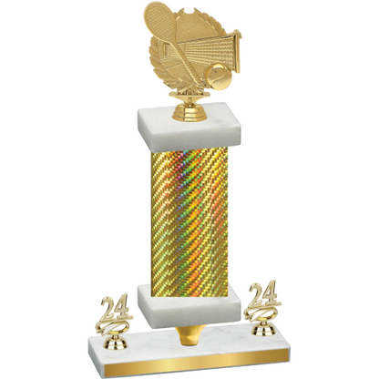 Premium Single Gold Carbon Fiber Year Tennis Trophy