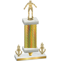 Premium Single Gold Carbon Fiber Victory Wrestling Trophy