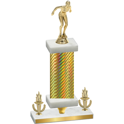 Premium Single Gold Carbon Fiber Victory Tennis Trophy