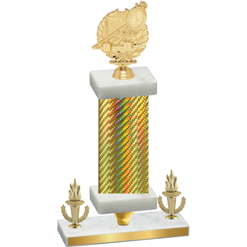 Premium Single Gold Carbon Fiber Victory Swimming Trophy