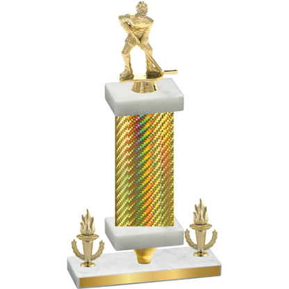 Premium Single Gold Carbon Fiber Victory Hockey Trophy