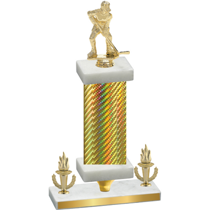 Premium Single Gold Carbon Fiber Victory Hockey Trophy