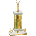 Premium Single Gold Carbon Fiber First Place Victory Trophy