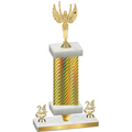 Premium Single Gold Carbon Fiber Year Victory Trophy