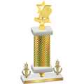 Premium Single Gold Carbon Fiber Victory Pickleball Trophy