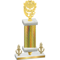 Premium Single Gold Carbon Fiber Victory Pickleball Trophy
