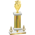 Premium Single Gold Carbon Fiber Victory Pickleball Trophy