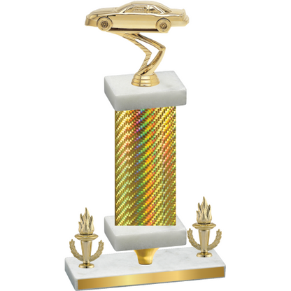 Premium Single Gold Carbon Fiber Victory Cars Trophy