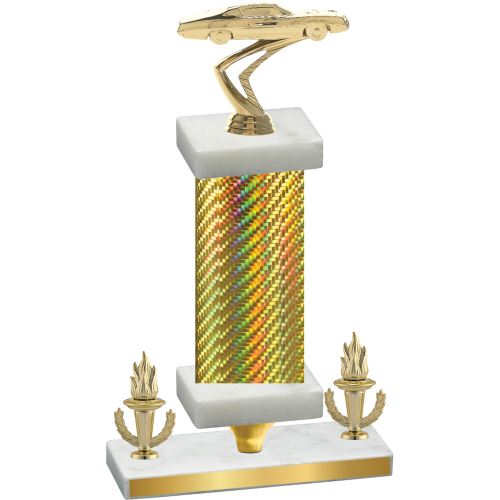 Premium Single Gold Carbon Fiber Victory Cars Trophy