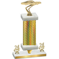 Premium Single Gold Carbon Fiber Year Cars Trophy
