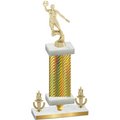 Premium Single Gold Carbon Fiber Victory Basketball Trophy