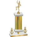 Premium Single Gold Carbon Fiber Victory Majorette Trophy