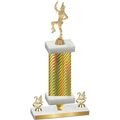 Premium Single Gold Carbon Fiber Year Majorette Trophy