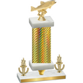Premium Single Gold Carbon Fiber Victory Fishing Trophy