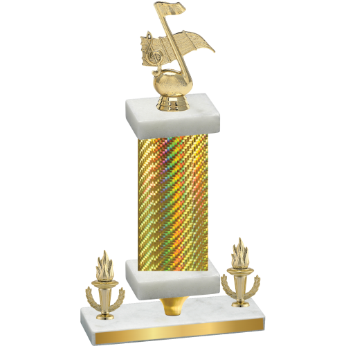 Premium Single Gold Carbon Fiber Victory Music Trophy