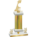 Premium Single Gold Carbon Fiber Year Golf Trophy