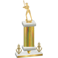 Premium Single Gold Carbon Fiber Victory Softball Trophy