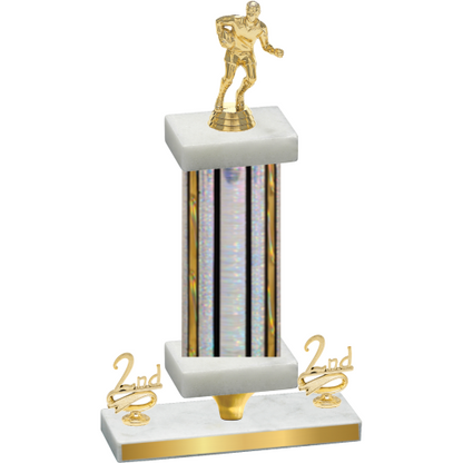 Premium Single Silver Glacier Second Place Rugby Trophy