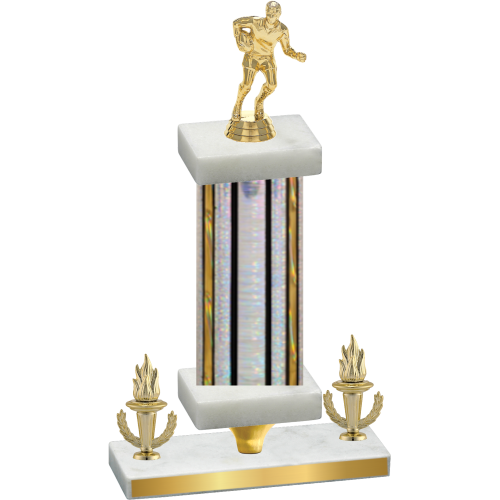 Premium Single Silver Glacier Victory Rugby Trophy