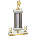 Premium Single Silver Glacier Year Rugby Trophy