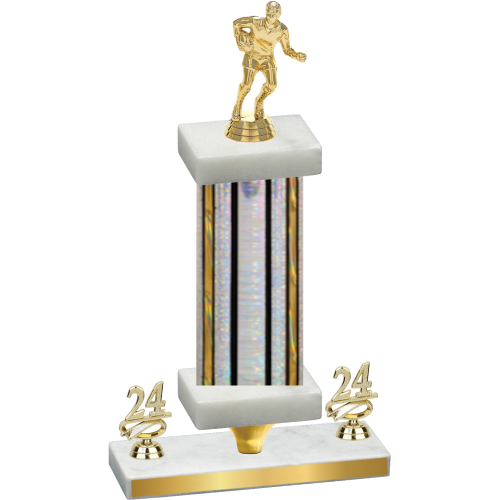 Premium Single Silver Glacier Year Rugby Trophy