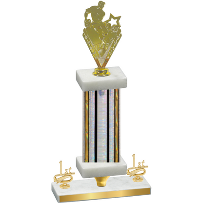 Premium Single Silver Glacier First Place Rugby Trophy