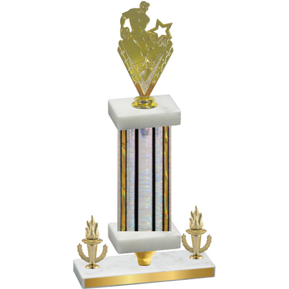 Premium Single Silver Glacier Victory Rugby Trophy