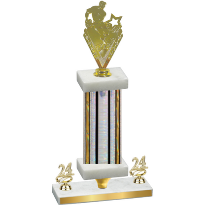 Premium Single Silver Glacier Year Rugby Trophy