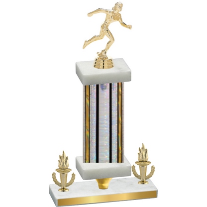 Premium Single Silver Glacier Victory Running Trophy