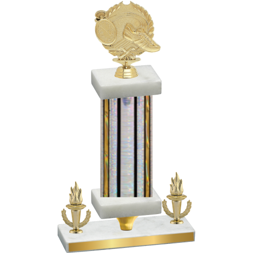 Premium Single Silver Glacier Victory Running Trophy