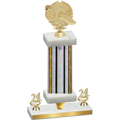 Premium Single Silver Glacier Year Running Trophy