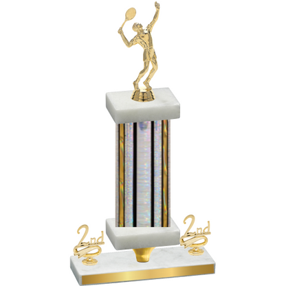 Premium Single Silver Glacier Second Place Tennis Trophy