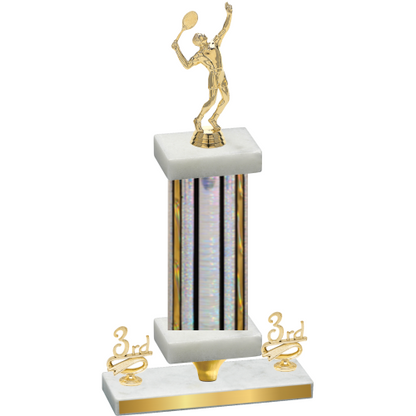 Premium Single Silver Glacier Third Place Tennis Trophy