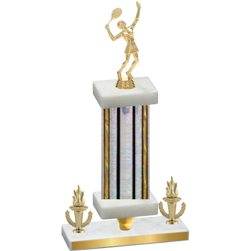 Premium Single Silver Glacier Victory Tennis Trophy