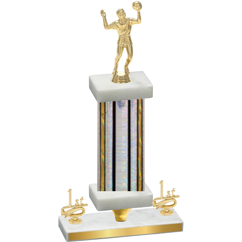 Premium Single Silver Glacier First Place Volleyball Trophy