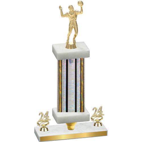 Premium Single Silver Glacier Year Volleyball Trophy