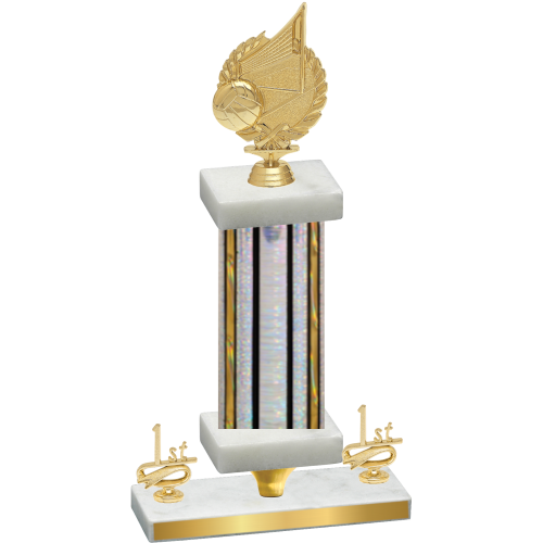 Premium Single Silver Glacier First Place Volleyball Trophy