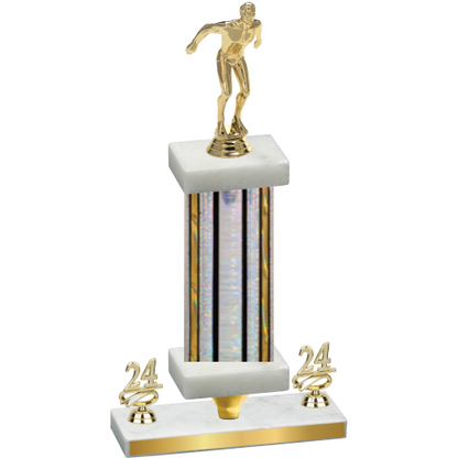 Premium Single Silver Glacier Year Swimming Trophy