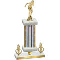 Premium Single Silver Glacier Victory Tennis Trophy
