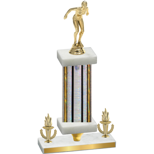 Premium Single Silver Glacier Victory Tennis Trophy