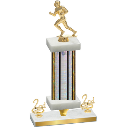 Premium Single Silver Glacier Second Place Football Trophy